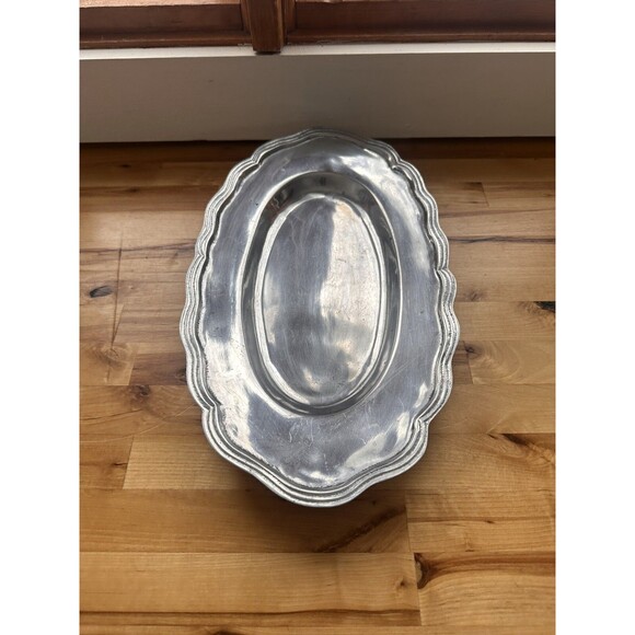 Silver Plated Tray Made in India, India Stamped Silver Tray - Picture 4 of 4